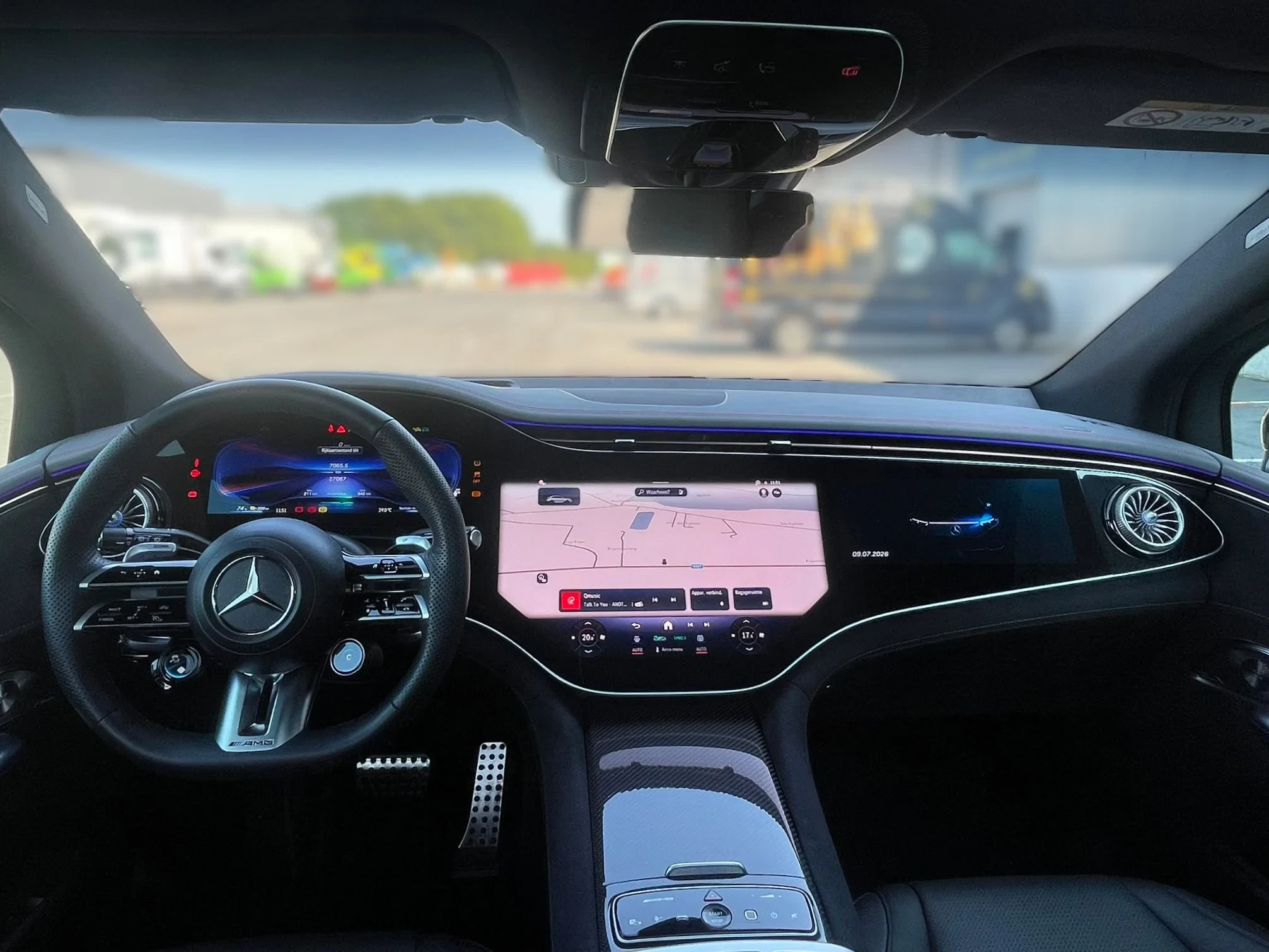 Mercedes-Benz E-Klasse 2024 - EQE 43 AMG*4Matic*Distronic+*Head-up*Panoschuifdak*Airmatic*360°cam*Sound system*Meesturend achteras afbeelding 5