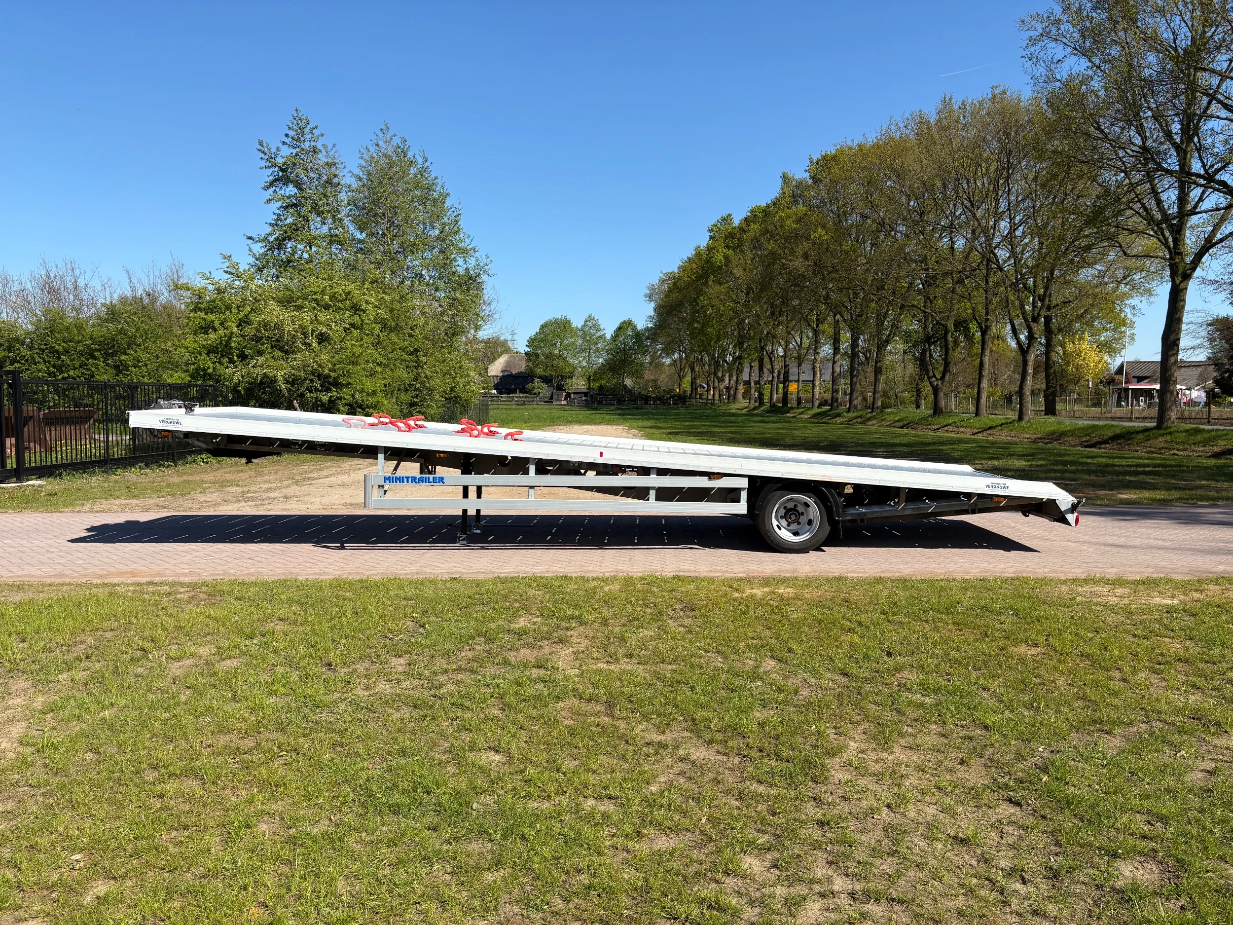 VF minitrailer 2021 - Be oplegger 7 TON ambulance auto transporter met Lier obrázek 4