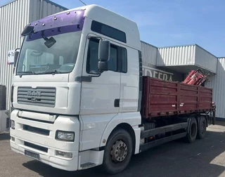 MAN TGA 2001 - 26-410 , 6x2 , Tipper , Crane Atlas 140.1 te koop