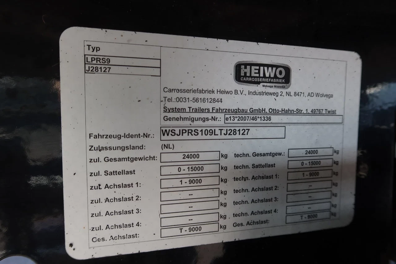 HEIWO TGM 15.290 2020 - Trekker + Heiwo city trailer geïsoleerd + klep 2500 kg afbeelding 18