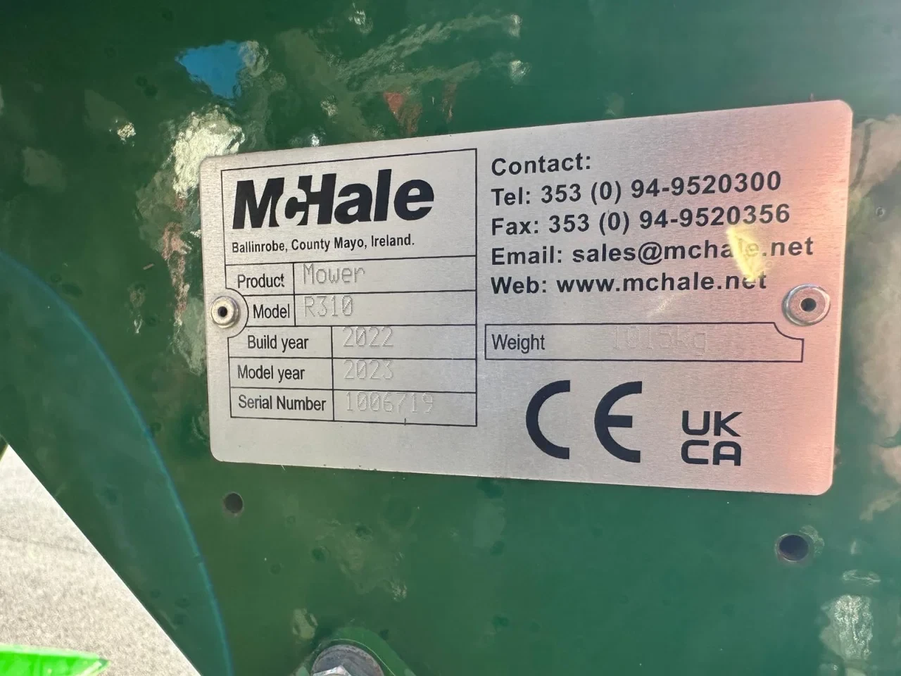 McHale 2022 - ProGlide R310 achtermaaier imagem 10