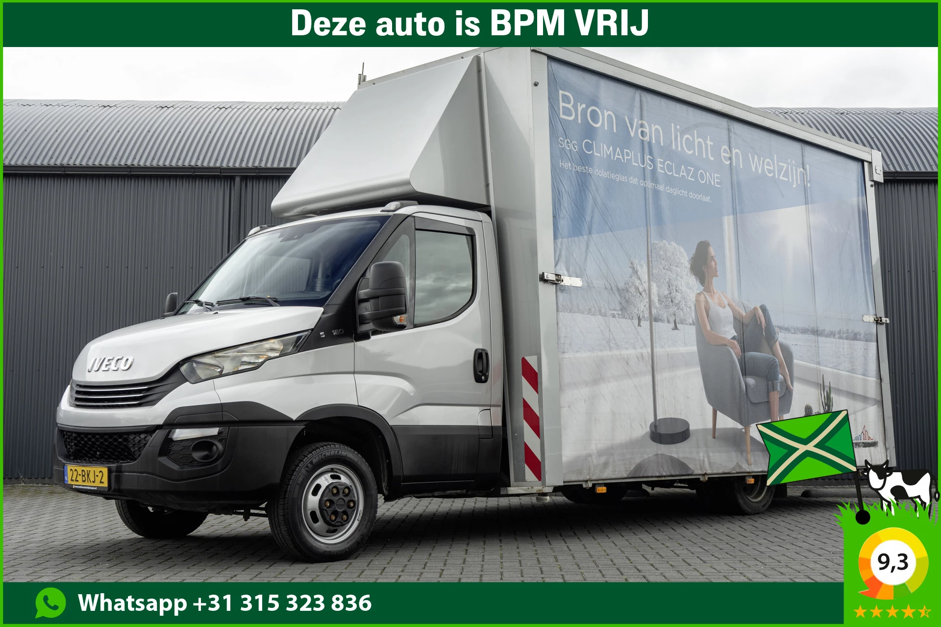 Iveco Daily 2018 - 50C18 | Glasresteel | Automaat | 180 PK | Camera | Navigatie | Cruise | Airco | Tachograaf | Euro 6 afbeelding 1
