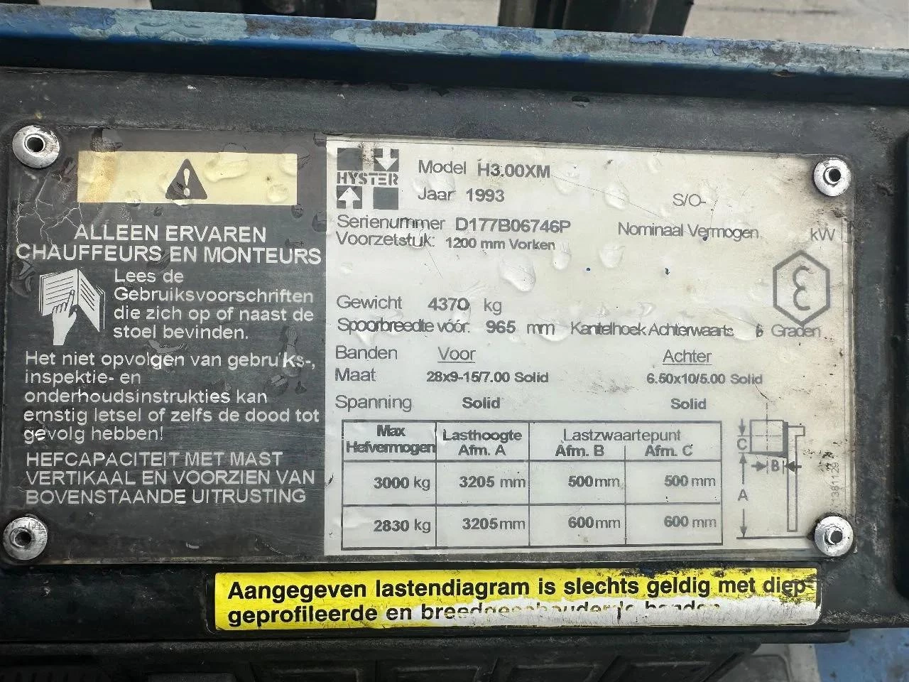 Hyster H3.00XM 1993 afbeelding 7
