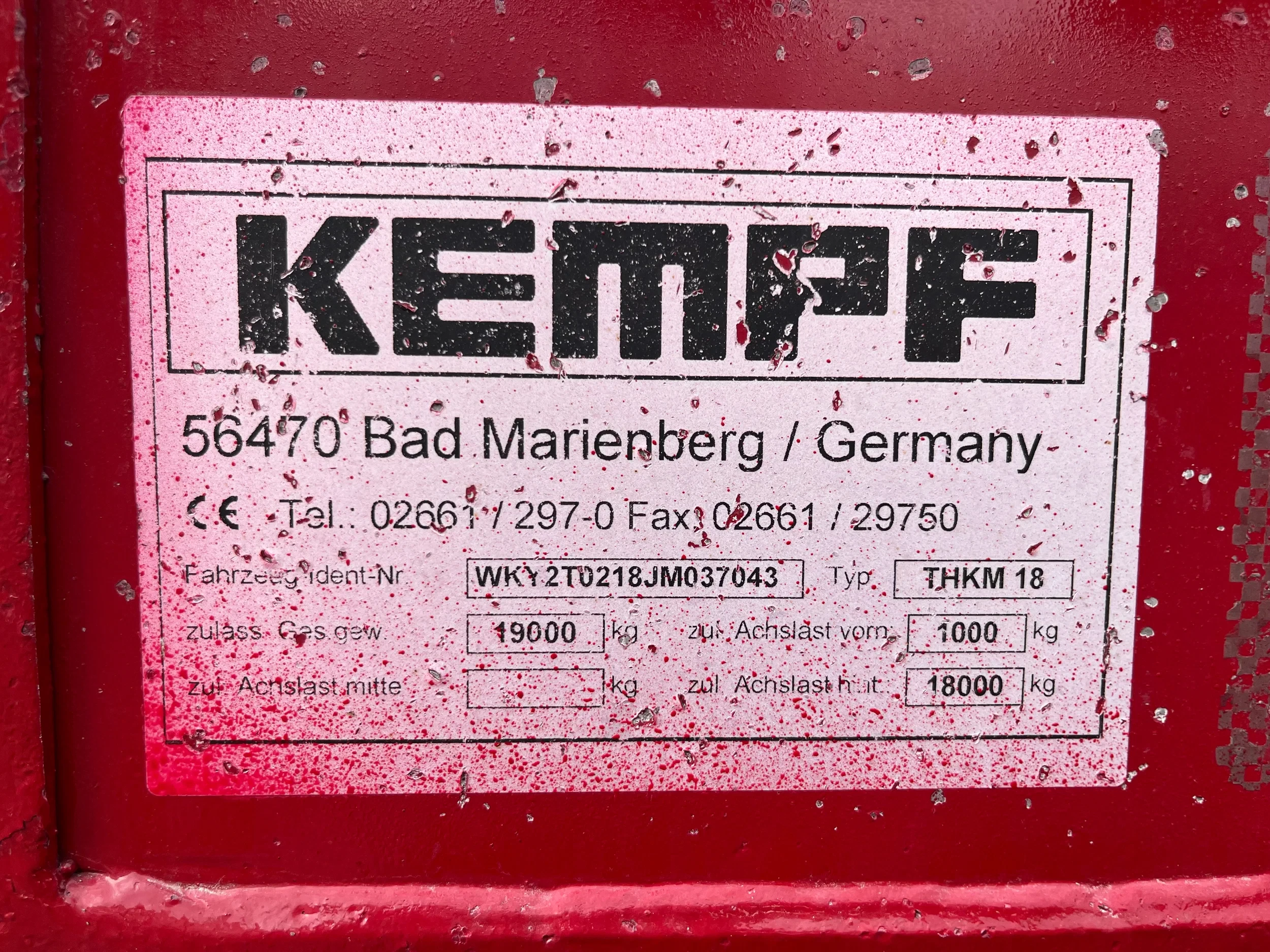 Kempf 2018 - Tandem Kippanhänger, ALU mit Hardoxboden afbeelding 30