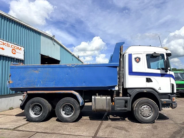 Scania R 2001 - R124-470 C 6x4 FULL STEEL KIPPER (MANUAL GEARBOX / FULL STEEL SUSPENSION / REDUCTION AXLES / AIRCONDITIONING / ETC.) afbeelding 4