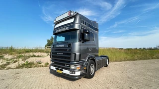 Scania R 2001 - R164-480 V8 Handgeschakeld | retarder | airco | king of the road afbeelding 2 miniatuur