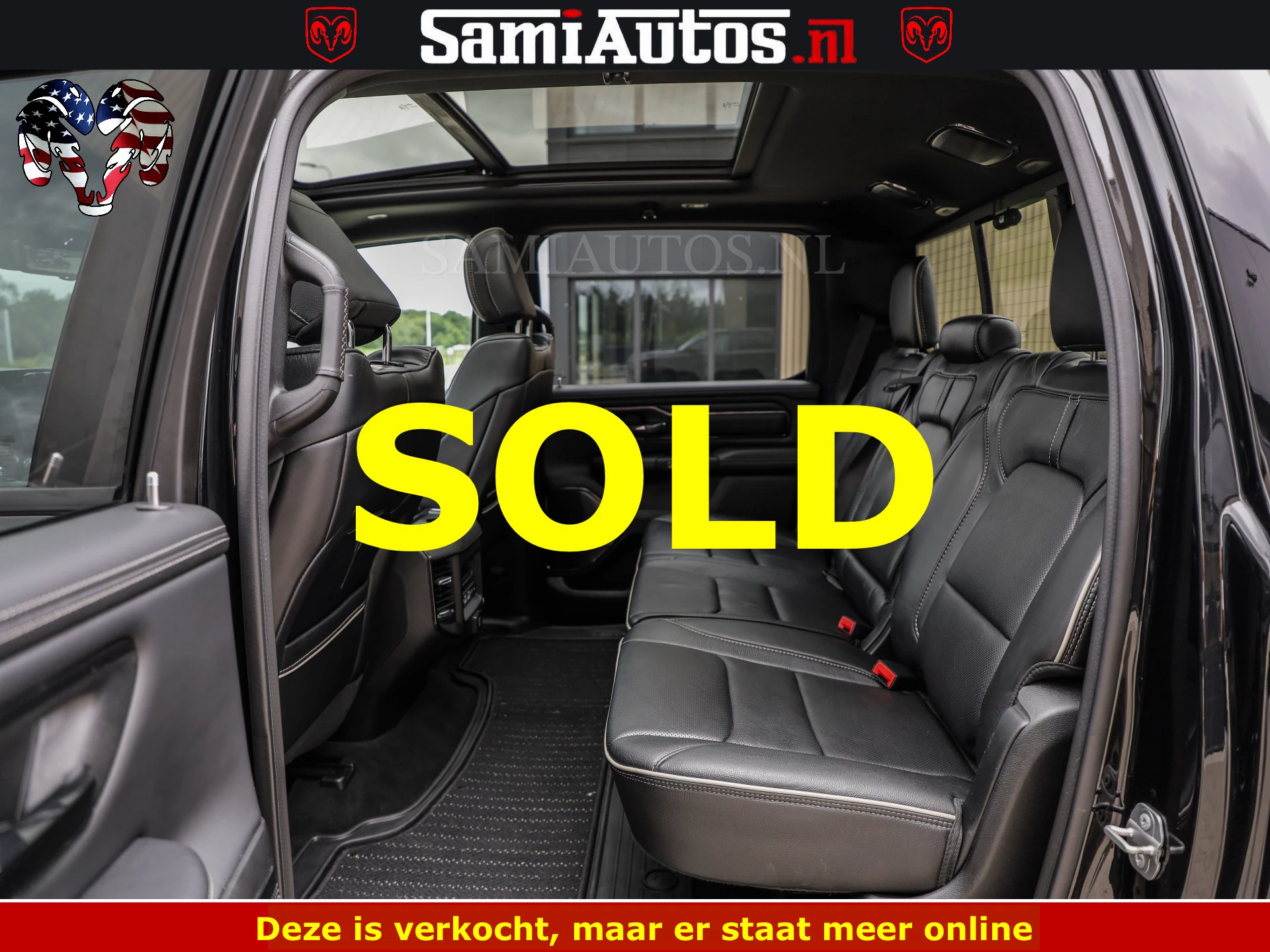 Dodge Ram 1500 2022 - LIMITED NIGHT | BOM VOL | HUD | MWK | LUCHTVERING | PANODAK | afbeelding 15