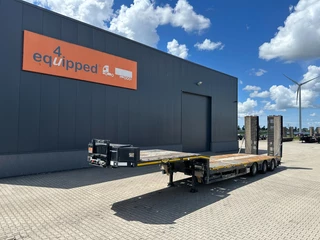 Broshuis N/A 2015 - 3ABSD Lowloader 3-axle / GVW: 53.000kg / Neck: 23.000kg / hydraulic steering + ramps + loading table / 4.60m extendable / winch / liftaxle immagine 2