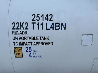 CIMC tankcontainers N/A 2017 - 20FT ISO /  25.010L / L4BN / 22K2 / T11 / steam heating / bottom discharge / 2.5Y-TEST/CSC: 07/2027 obrazek 14