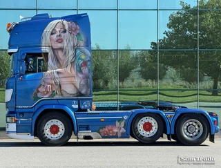 Scania R 2015 - R520 V8 EURO 6 KING FULL AIR RETARDER PARK AIRCO SPECIAL INTERIOR SPECIAL PAINT SUPER CONDITION afbeelding 2 miniatuur
