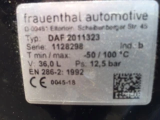 DAF N/A - 2011323 LUCHTKETEL 36 LTR immagine 3