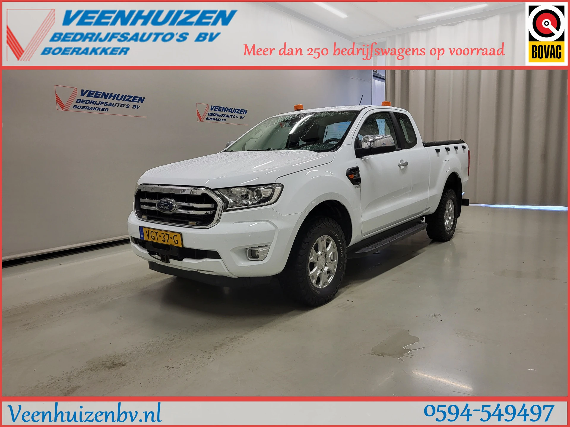 Ford Ranger 2020 - 2.0EcoBlue 170pk Pick-up 4X4 3500kg Trekgewicht Euro 6! afbeelding 1