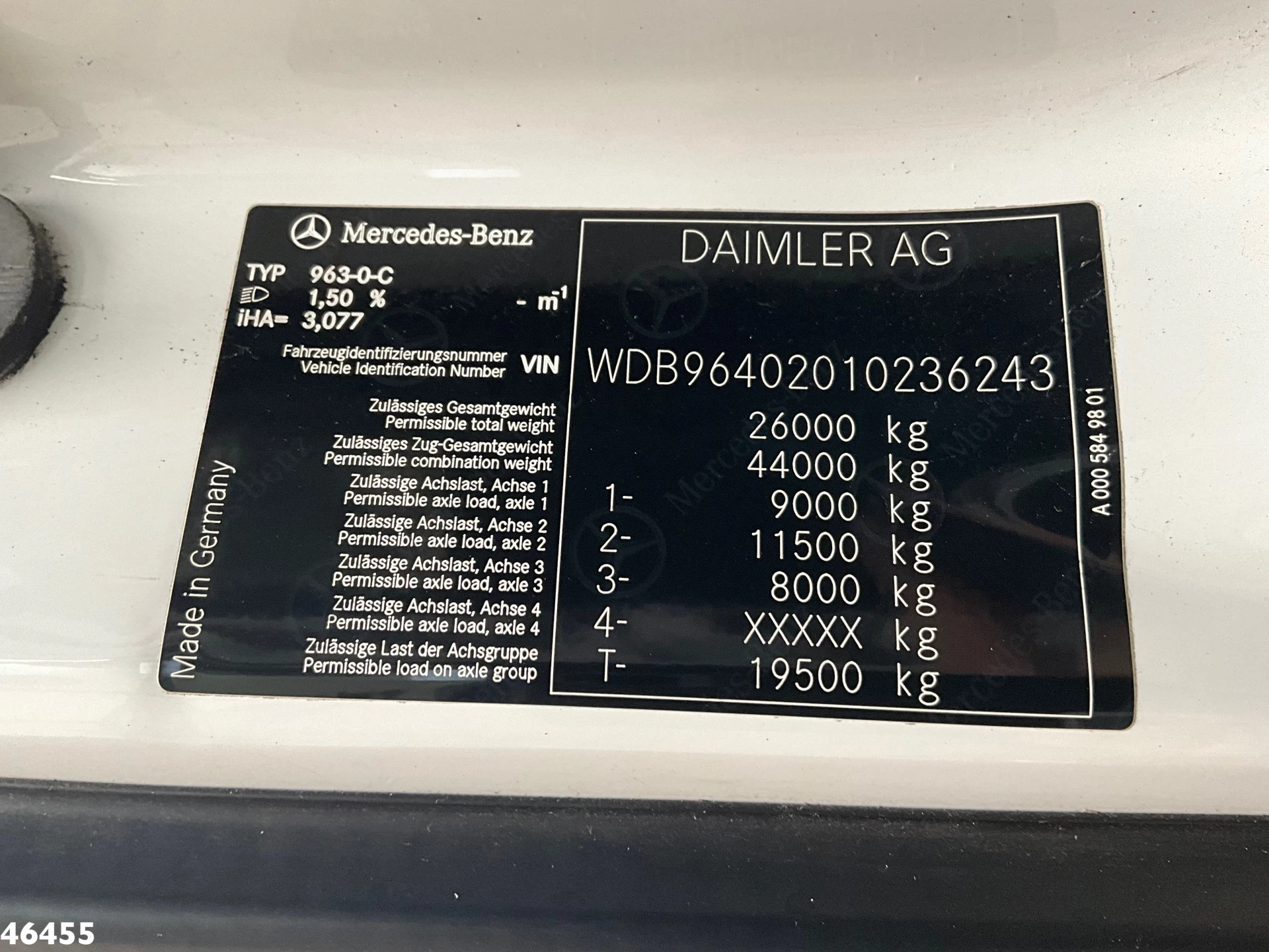 Mercedes-Benz Arocs 2536 Euro 6 Hiab 30 Tonmeter laadkraan 2018 imagem 27
