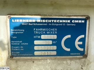 Liebherr N/A 2012 - Betonmixer Liebherr 10m3 immagine 5