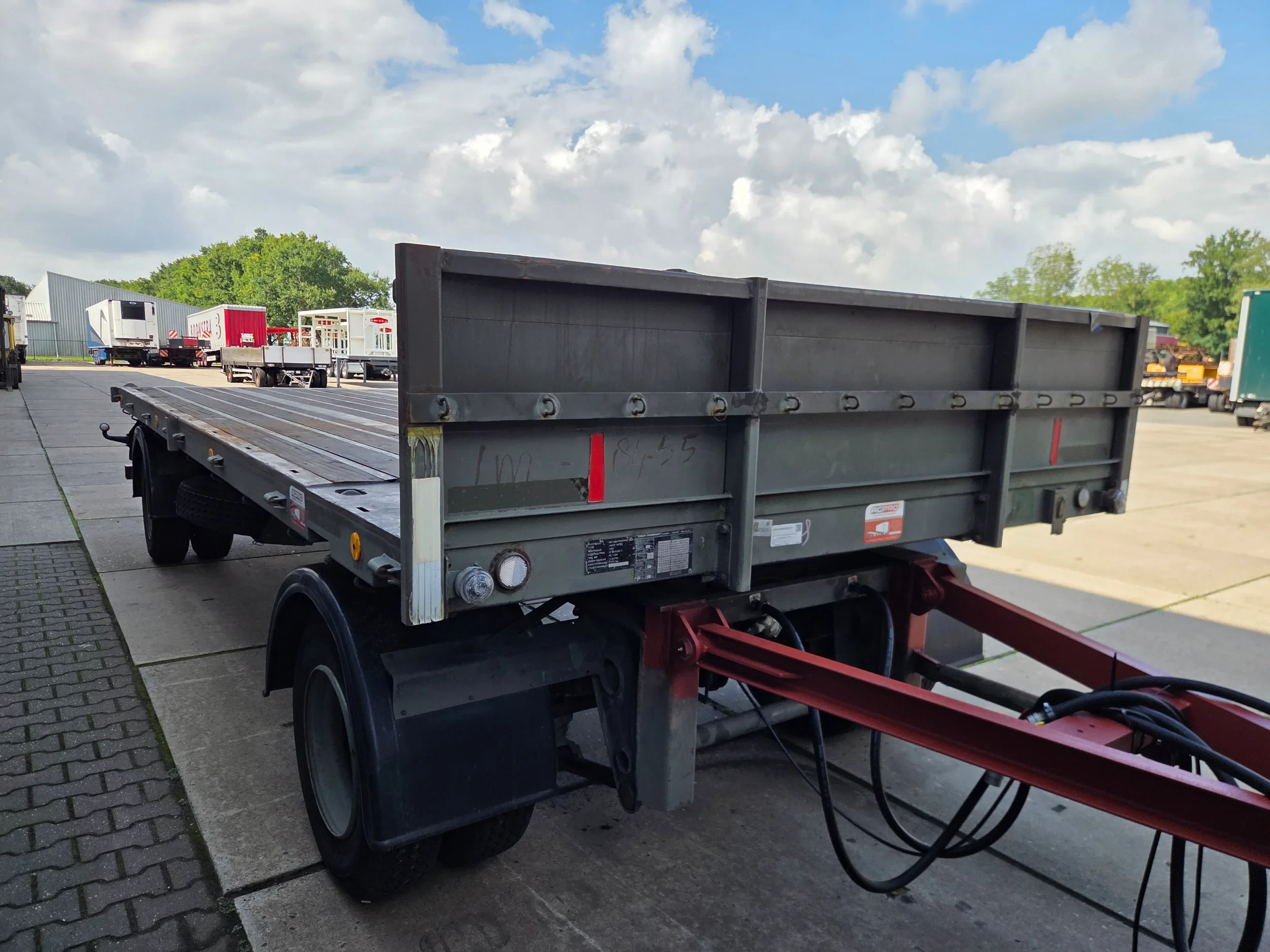 Netam-Fruehauf ANCR 10-105 1989 - ANCR 10-105 rdw gekeurd naar langzaamverkeer BLADGEVEERD!! afbeelding 1