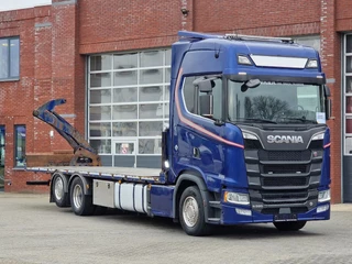 Scania S 2017 - S580 V8 NGS Highline 6x2*4 - Side loader Container - Full air - Steering axle - Retarder te koop