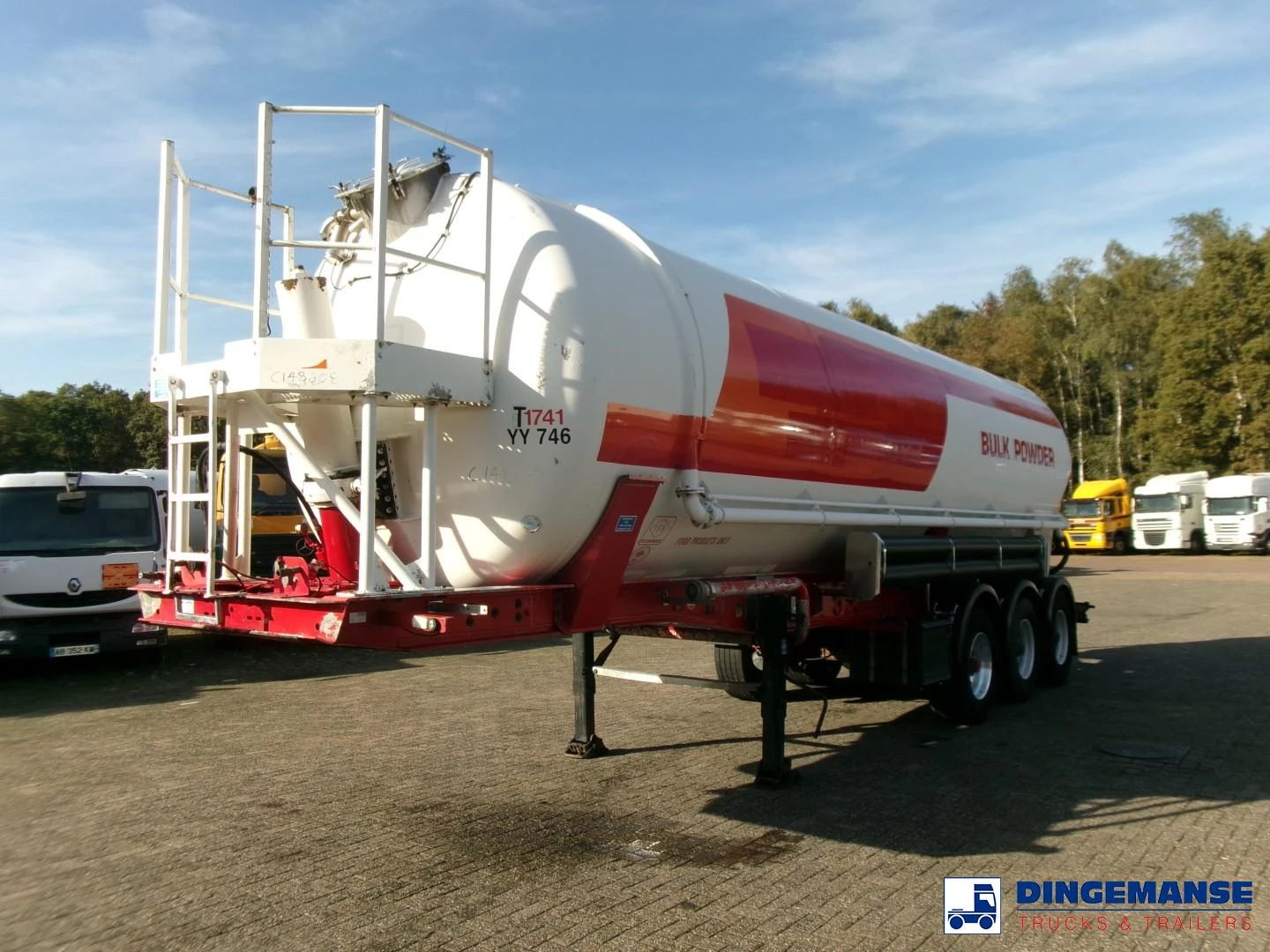 Feldbinder Powder tank alu 41 m3 (tipping) 2003 imagen 1