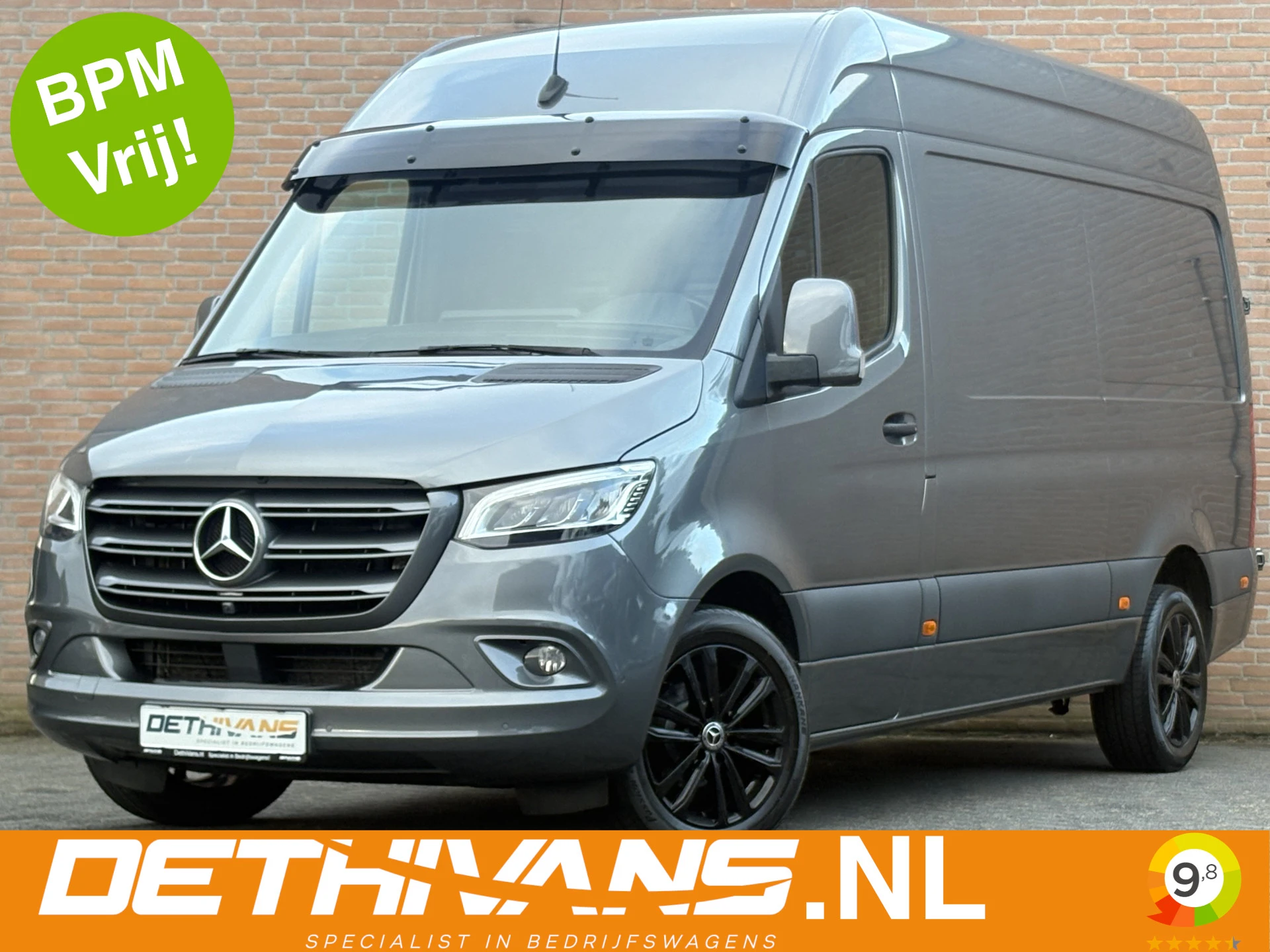 Mercedes-Benz Sprinter 2022 - 319CDI 190PK 9G-Tronic L2H2 RWD / Distronic / M-Bux / Carplay / Euro6 afbeelding 1