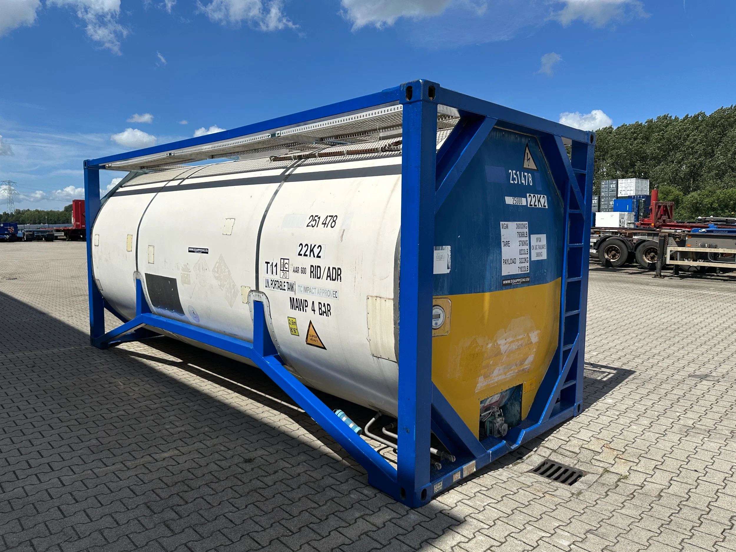 Welfit Oddy 2000 - 20FT ISO / 24.900L / 1-COMP / T11 / 22K2 / ADR valid until 03/2027 afbeelding 7
