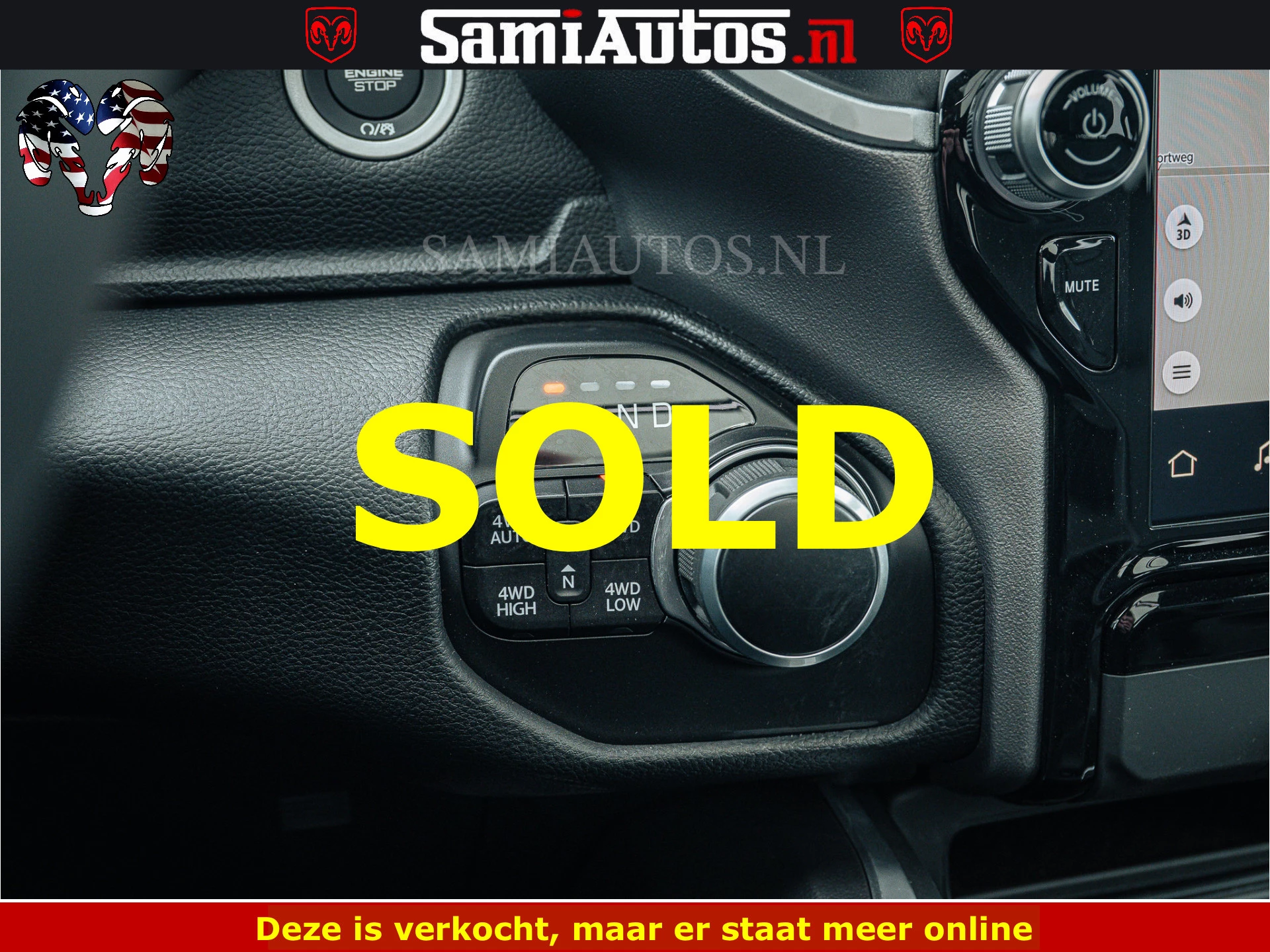 Dodge Ram Pick-Up 2024 - SPORT | 5.7 V8 4x4 HEMI | PANORAMA DAK | GROOTSCHERM 12 INCH | LPG | Diamond Black Pearl | obrázek 26