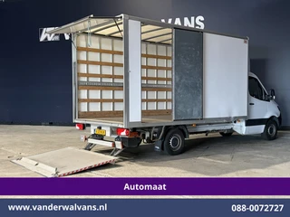 Mercedes-Benz Sprinter 2023 - 315 CDI 150pk 9G-Tronic Automaat Bakwagen 22m3 KUUB Laadklep Zijdeur Euro6 Airco | LAT om LAT | Leder afbeelding 2 miniatuur