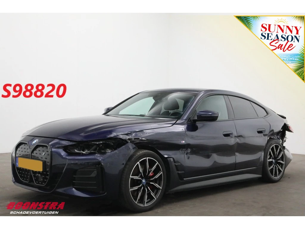 BMW i4 2024 - eDrive40 High Executive 84 kWh M-Sport LED ACC Leder HUD afbeelding 1