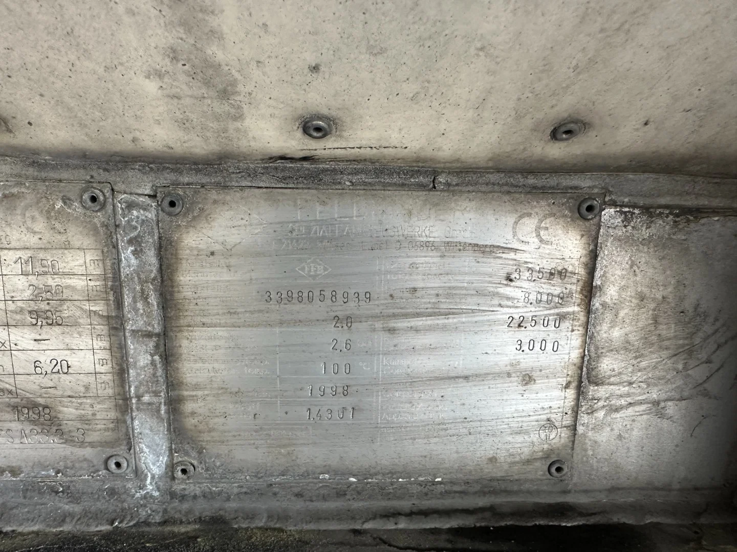 Feldbinder 1998 - LEBENSMITTEL / LEVENSMIDDELEN / FOOD / 33.500L / 3-COMP / PUMPE / LIFTACHSE imagem 68