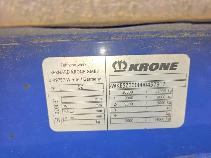 Krone 2 axle | container chassis | steel suspension | Bpw drum. 2009 image 13