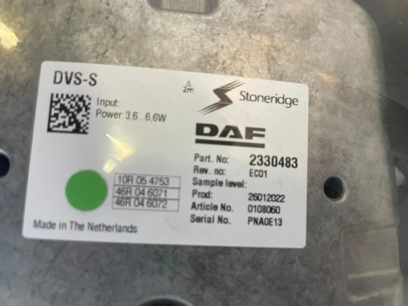 DAF - 2330483 / 2352223 DVS-S CAMERA RECHTS (NIEUW) afbeelding 2