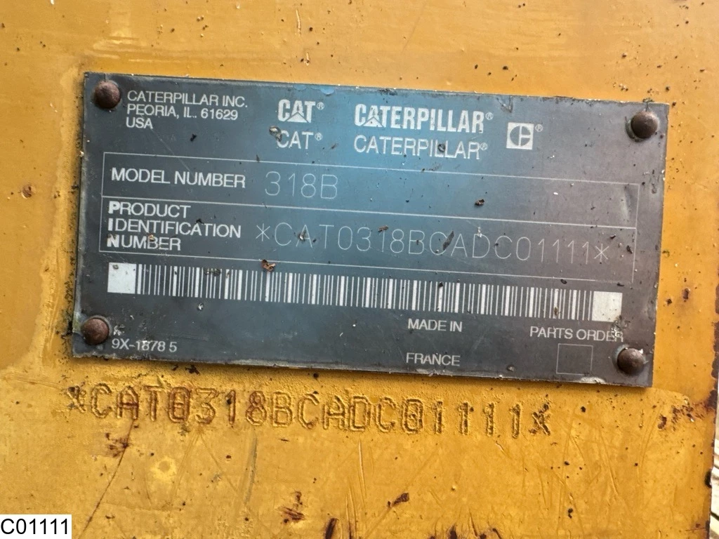 Caterpillar 2001 - 318 B 86 KW, Crawler excavator obrázek 8