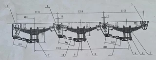 CRM WAI 20 PIECES COMPLETE STEEL SUSPENSION BOOGIE SETS FOR 3 AXLE 2025 te koop