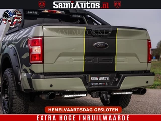 Ford F-150 2018 - 5.0 V8 4X4 | MAT OLIVE GREEN | BIJTELLING VRIJ | ZEER DIK | CAMERA | 3500KG | PANORAMA | LEDER | GO RHINO ROLLBAR | afbeelding 83