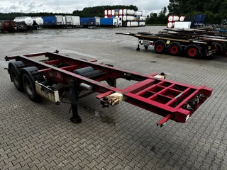 Krone N/A 2009 - 2-assig 20FT chassis, BPW + trommel, luchtvering, leeggewicht: 3.180kg image 8
