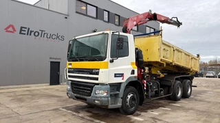 DAF CF 85.340 (EURO 3 / MANUAL GEARBOX / TOP CONDITION / BIG AXLE / STEEL SUSP. / FASSI F130 CRANE) EL24539