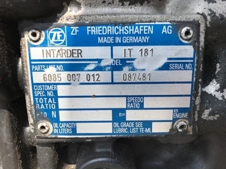 MAN N/A 1999 - 81.32003-6379 ZF ECOSPLIT 16S181 IT RATIO 16,41-1,00 INTARDER IT 181 image 5