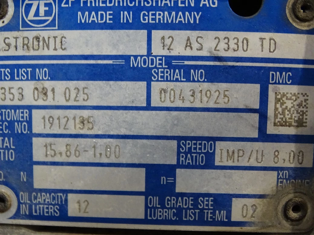 DAF 2017 - ZF12AS 2330 TD imagen 2