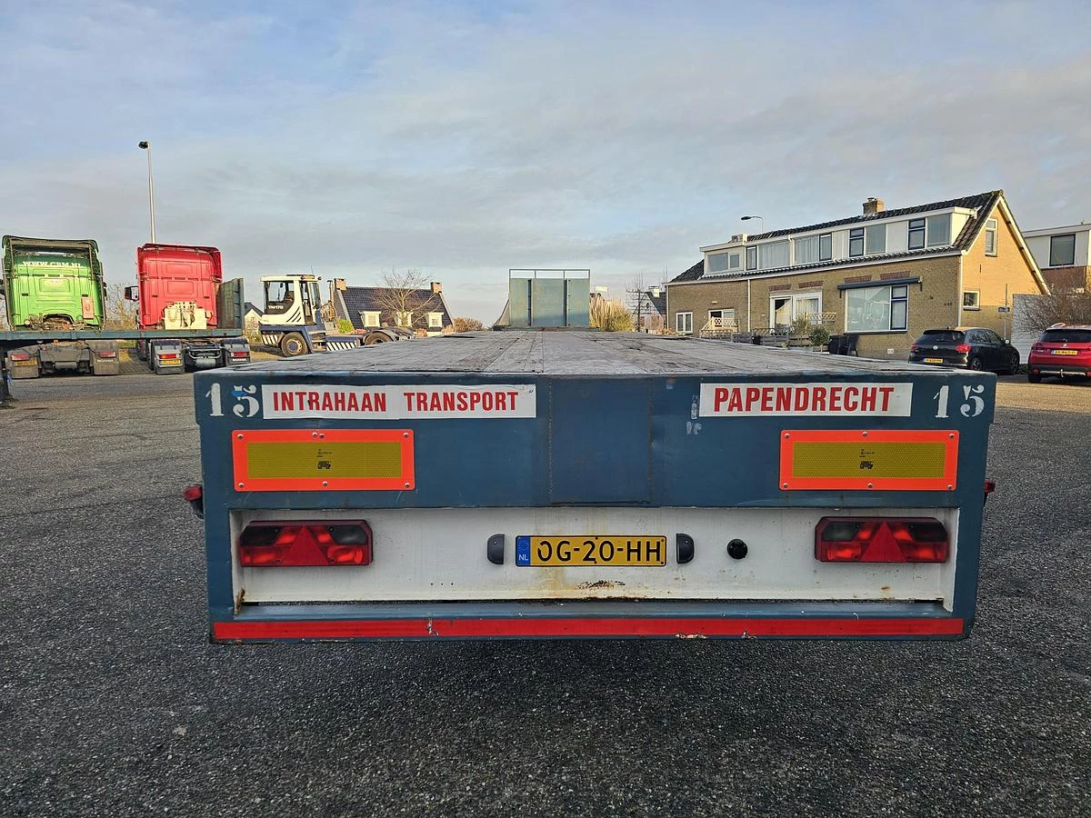 LINTRAILERS LSPU 18-27 | EXTENDIBLE TRAILER 21.20 MTR | STEERING AXLE | good sliding. 2000 Bild 4