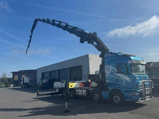 Scania R 2008 - R500 8x4,man,ret,Hiab 1055E6 jib 175X-5 image 4