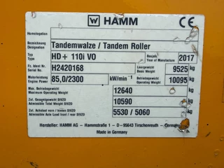 Hamm N/A 2017 - HD+ 110I VO image 42