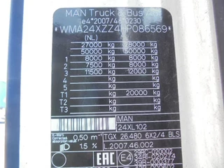 MAN TGX 2016 - 26.480 XXL 6X2 NL TRUCK imagen 24