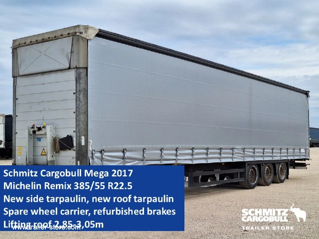 Schmitz Cargobull Semitrailer Curtainsider Mega 2017 afbeelding 1