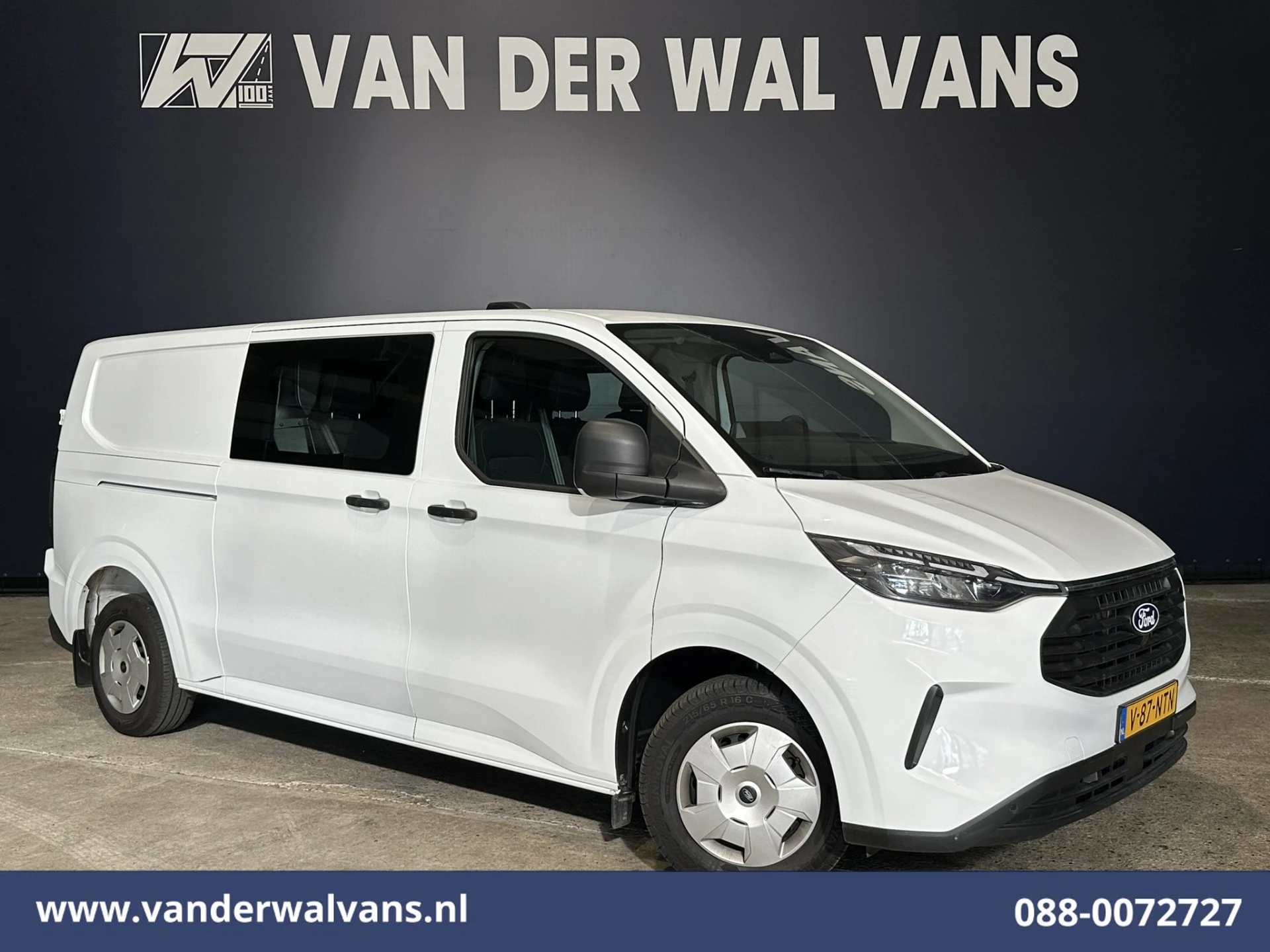 Ford Transit Custom 2024 - 2.0 TDCI 136pk L2H1 Dubbele Cabine Euro6 Airco | 6-Zits | Camera | Apple Carplay | Cruisecontrol | LED afbeelding 1