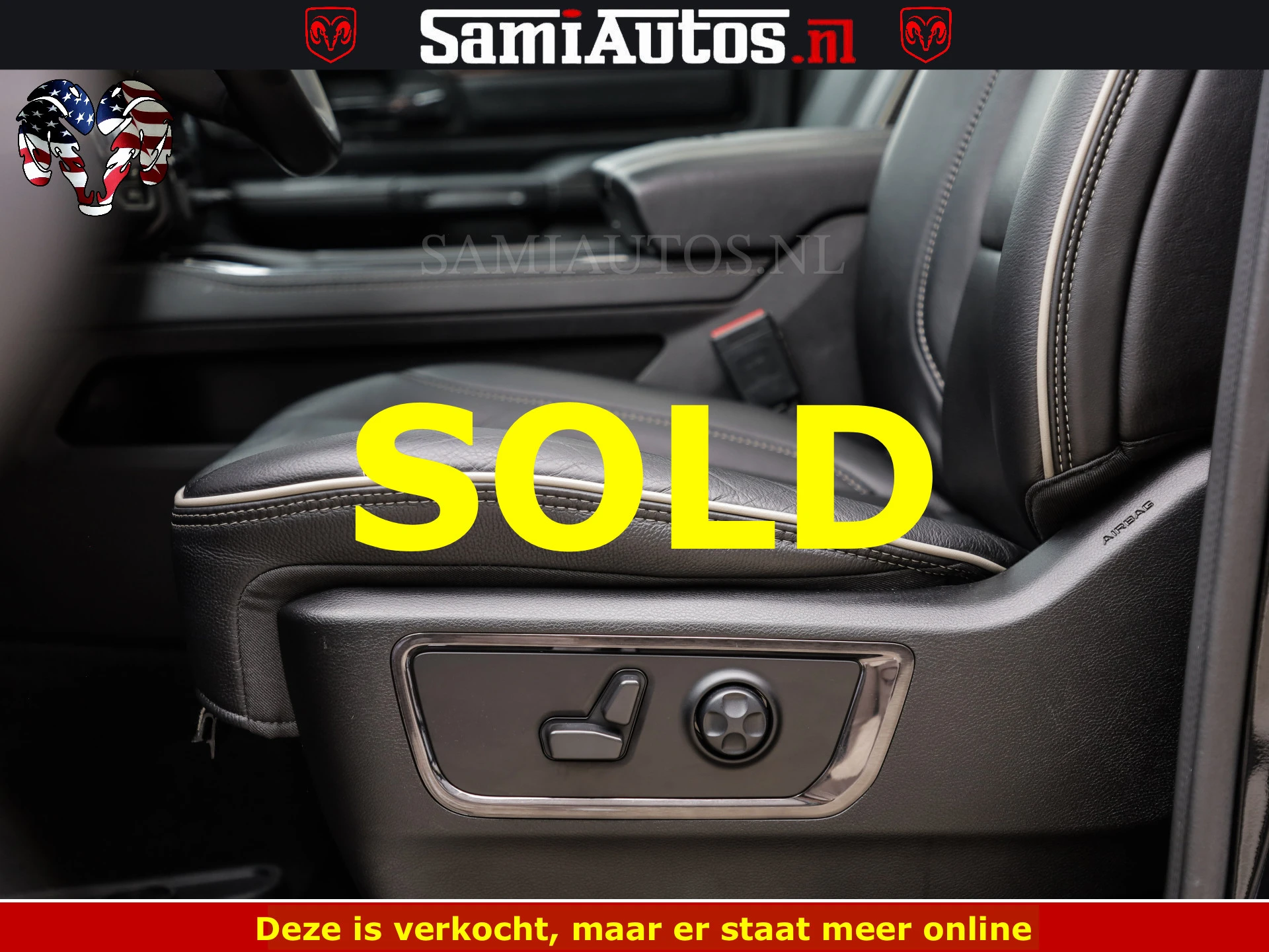 Dodge Ram 1500 2022 - LIMITED NIGHT | BOM VOL | HUD | MWK | LUCHTVERING | PANODAK | afbeelding 53