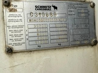 Schmitz Cargobull N/A 2012 - Schmitz Cargobull PRICES FROM €6950 TO €8950,- 40 X CARRIER 1850 MT D/E SAF AXELS image 2