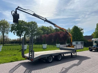 Veldhuizen N/A 2005 - Be oplegger 9 TON semi dieplader MET KRAAN image 6