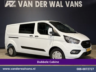 Ford Transit Custom 2022 - 2.0 TDCI 130pk L2H1 Dubbele Cabine Euro6 Airco | 6-Zits | Apple Carplay | LED | Cruisecontrol afbeelding 1 miniatuur
