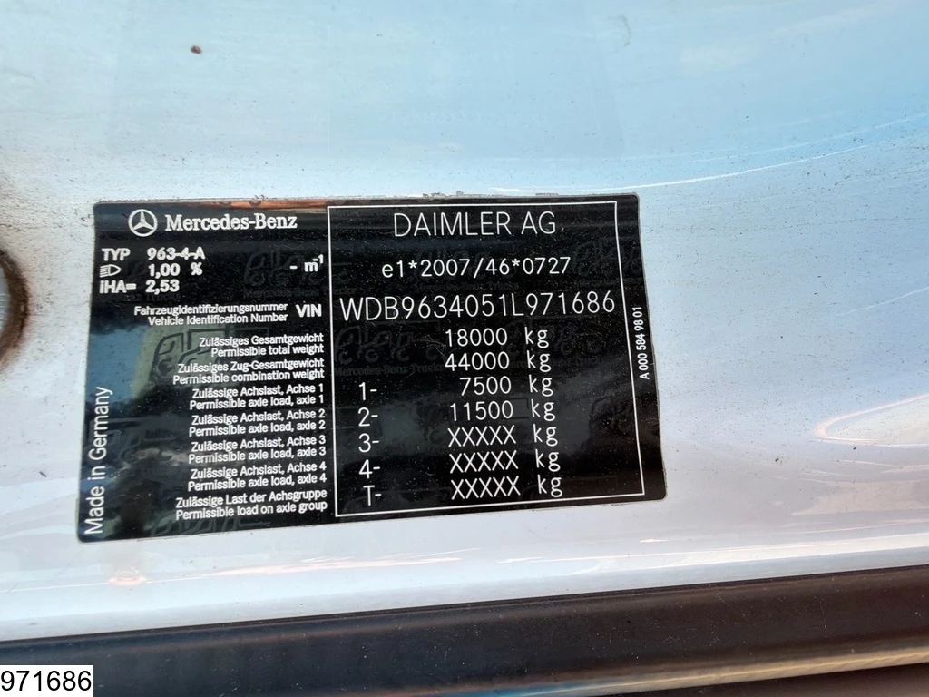 Mercedes-Benz Actros 2015 - 1843 EURO 6, Retarder, Lohr Bild 9