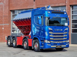 Scania R 2019 - R580 V8 NGS Highline 8x4*4 - 3 way Tipper - Retarder - Special paint - Full air - afbeelding 3 miniatuur