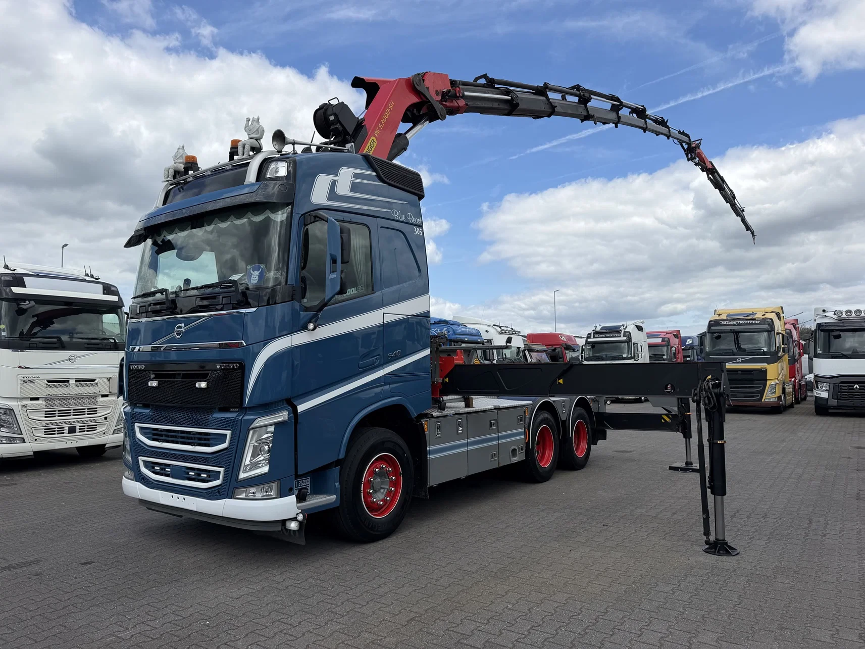 Volvo FH 2018 - 540 6X4 Euro 6 Palfinger PK 53002 + PJ080 Fly jib afbeelding 1