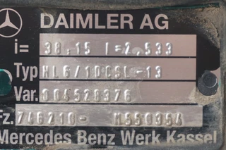 Mercedes-Benz N/A 2013 - HL6/1DC-13 38/15 I=2.533 image 4